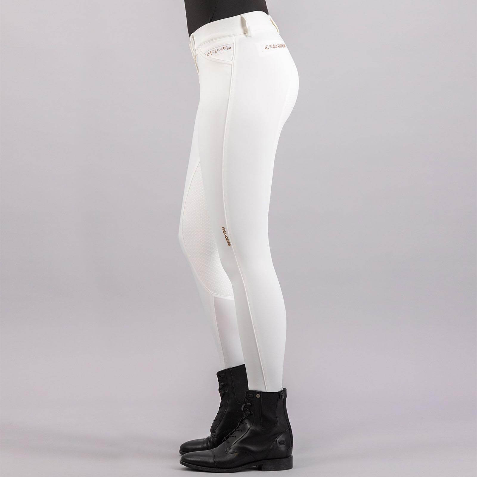 Reithose Damen ESArista Fashion Diamond Classic Full Grip Vollbesatz Damenreithose