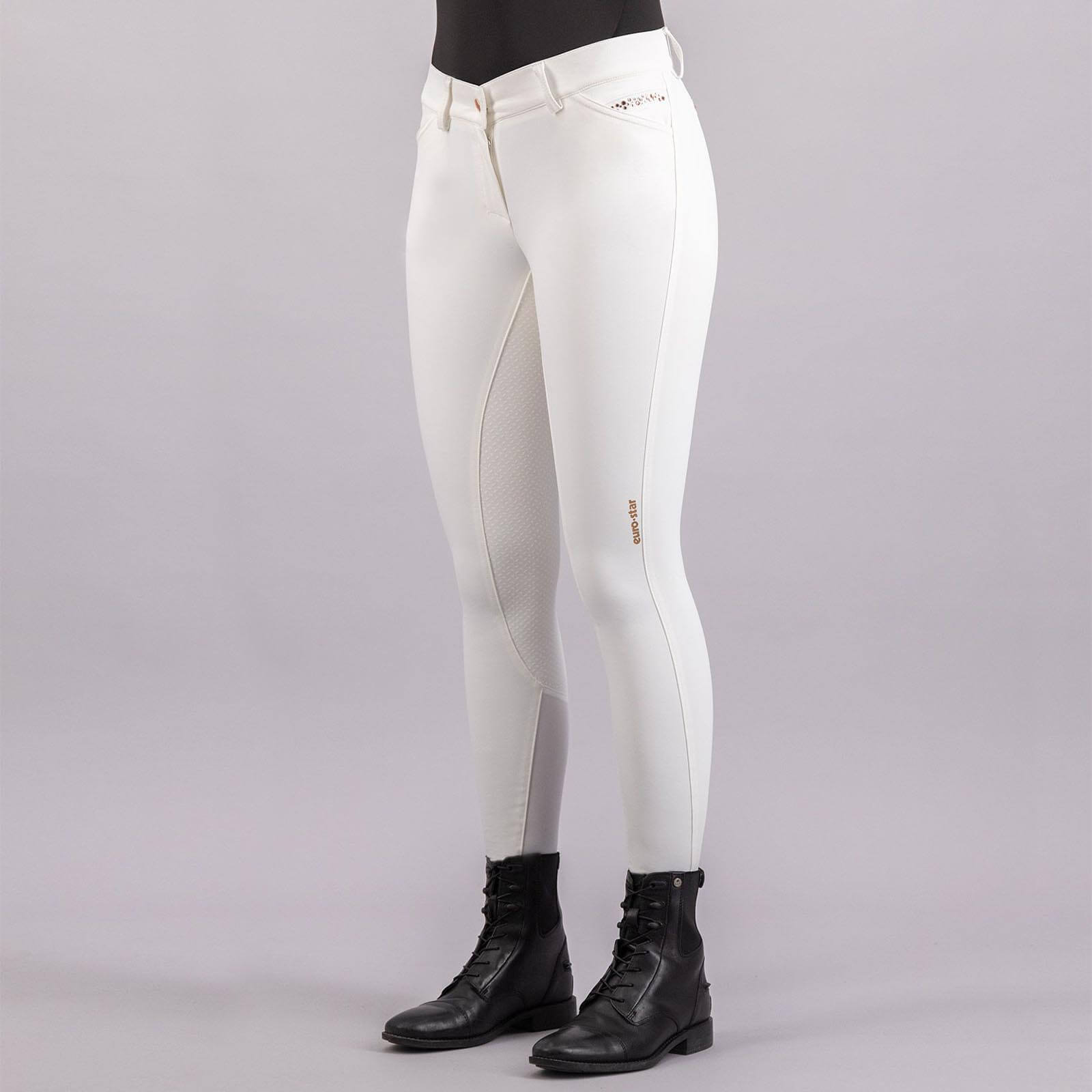 Reithose Damen ESArista Fashion Diamond Classic Full Grip Vollbesatz Damenreithose