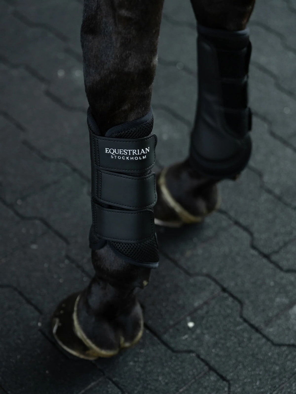 Dressurgamaschen Everyday Black Mesh Brushing Boots