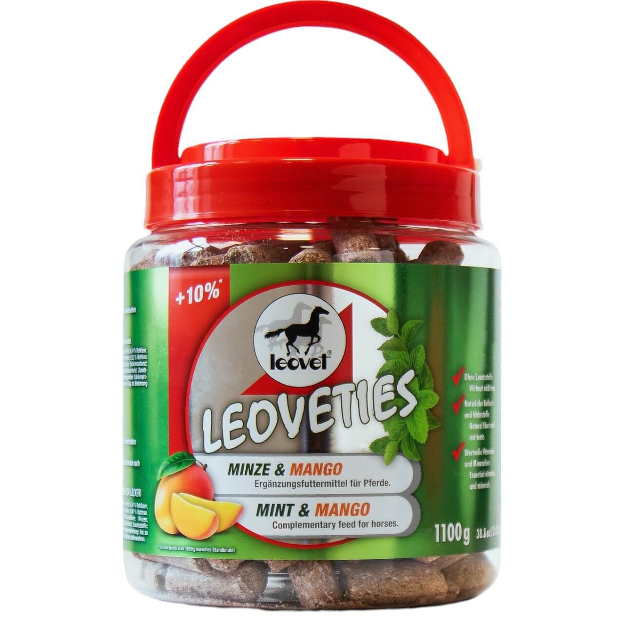 Leckerlies Minze Mango Ergänzungsfuttermittel Leoveties