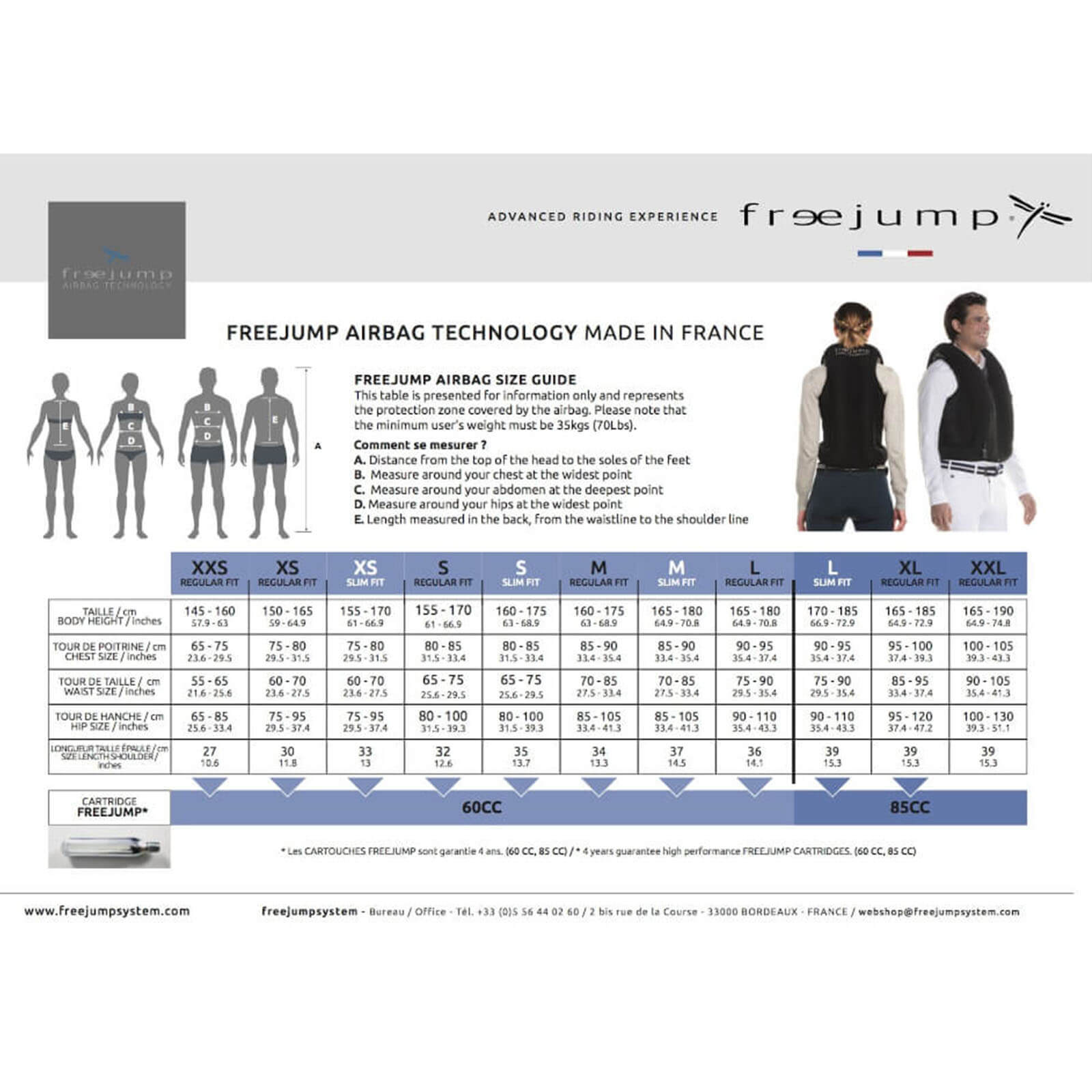 Weste Airbag Sicherheitsweste