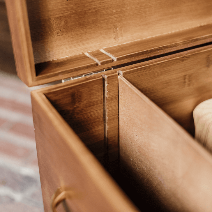 Grooming Deluxe Tack Box, Detailaufnahme der geöffneten Box.