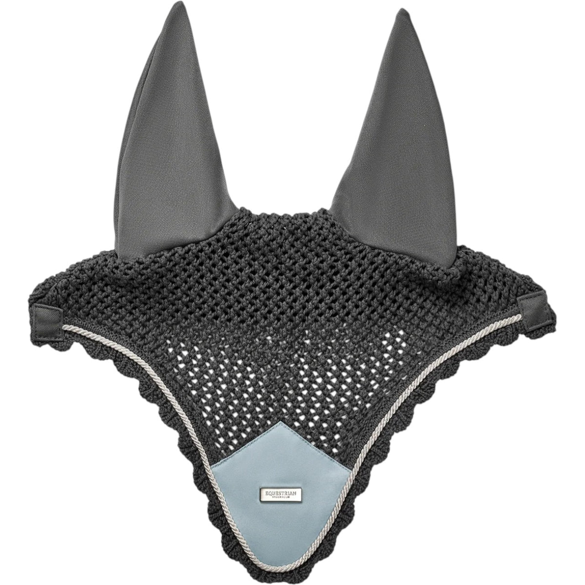 Equestrian Stockholm Fliegenmütze Ice Blue Fliegenhaube, Ice Blue, Produkt allein auf weißem Hintergrund.