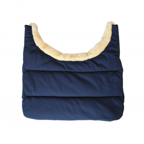 Brustschoner für Pferdedecken Horse BIB Winter, Navy, Produkt allein auf weißem Hintergrund.