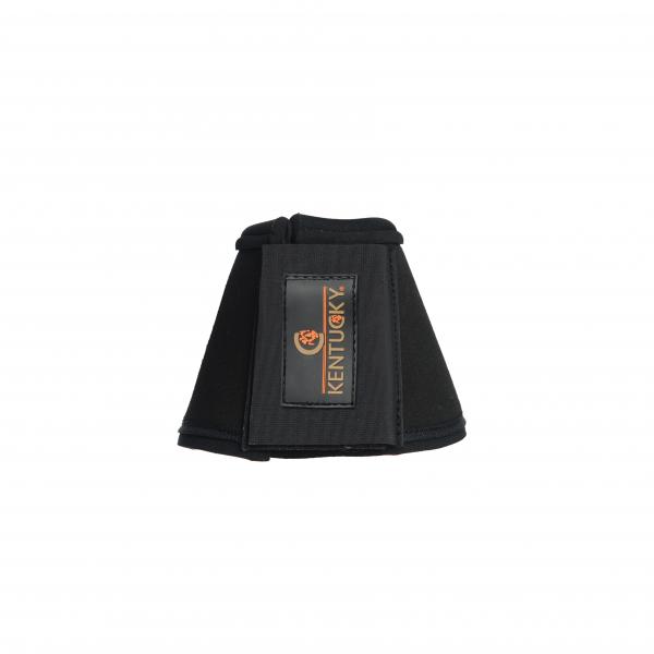 Kentucky Horsewear Hufglocken Solimbra Hufschutz Fesselschutz, Schwarz, Produkt allein auf weißem Hintergrund.