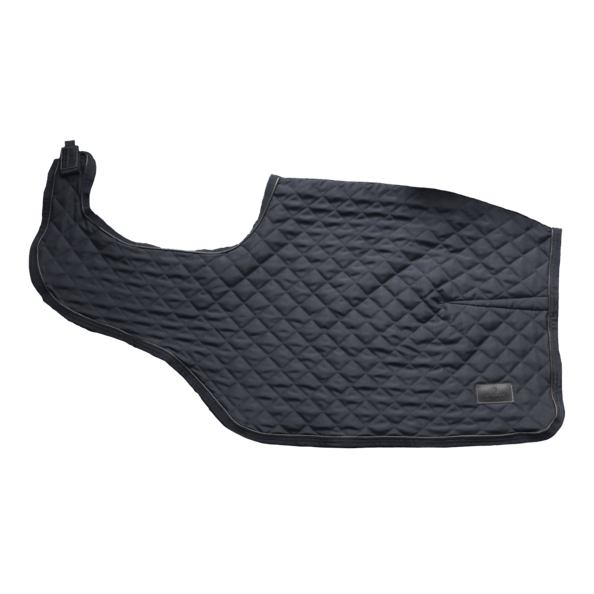 Ausreitdecke 160g Riding Rug Nierendecke, Schwarz, Produkt allein auf weißem Hintergrund.