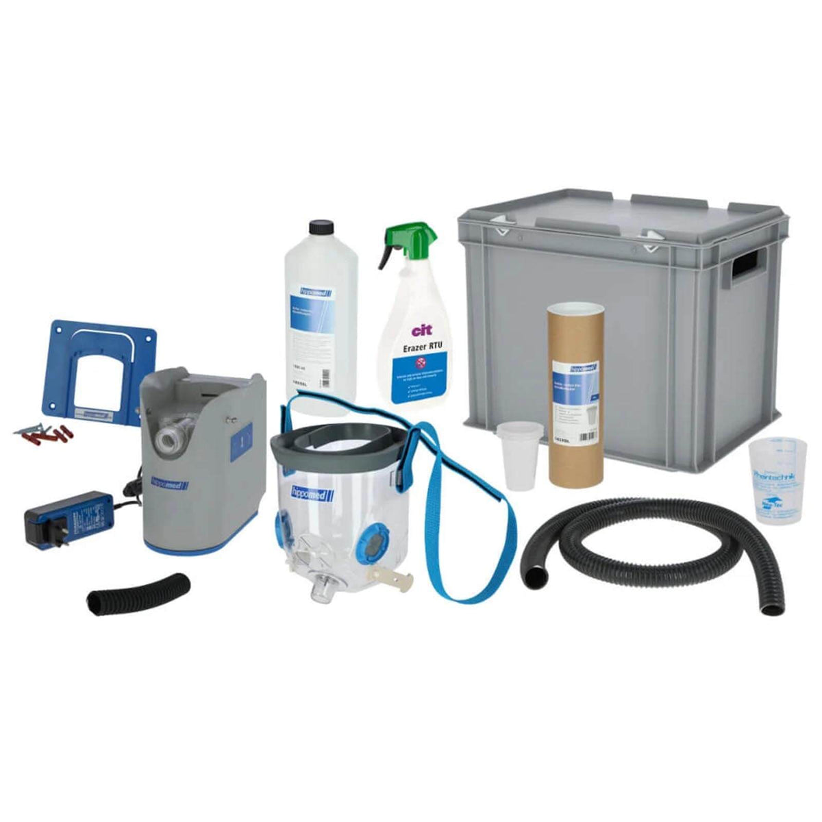 Akku-Ultraschall-Inhalator inklusive Warmblutmaske AirOne Flex Pferdeinhalator