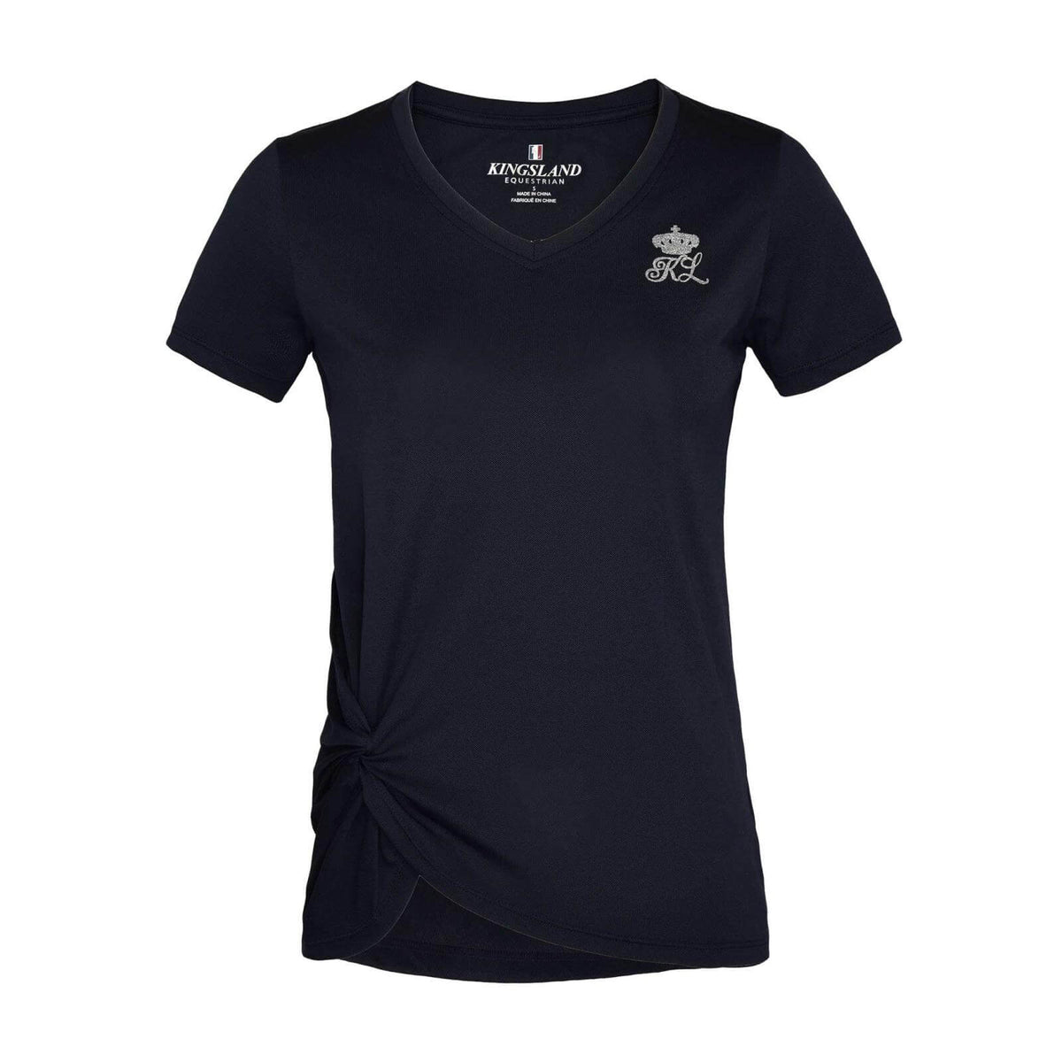 Kingsland Damen T-Shirt KLmelisha, Dunkelblau, Produkt allein auf weißem Hintergrund.