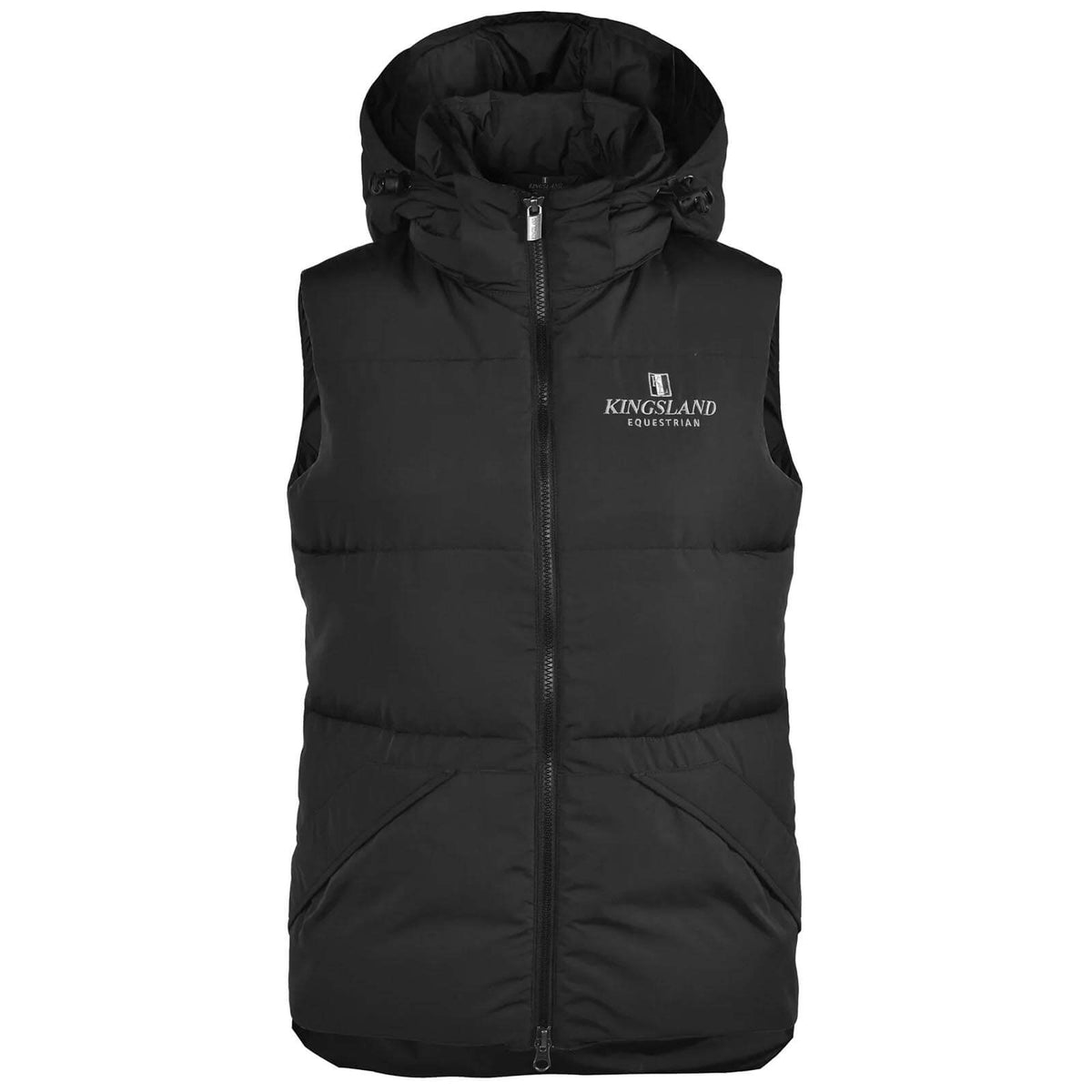 Kingsland Daunenweste Classic Unisex, Black, Produkt allein auf weißem Hintergrund.