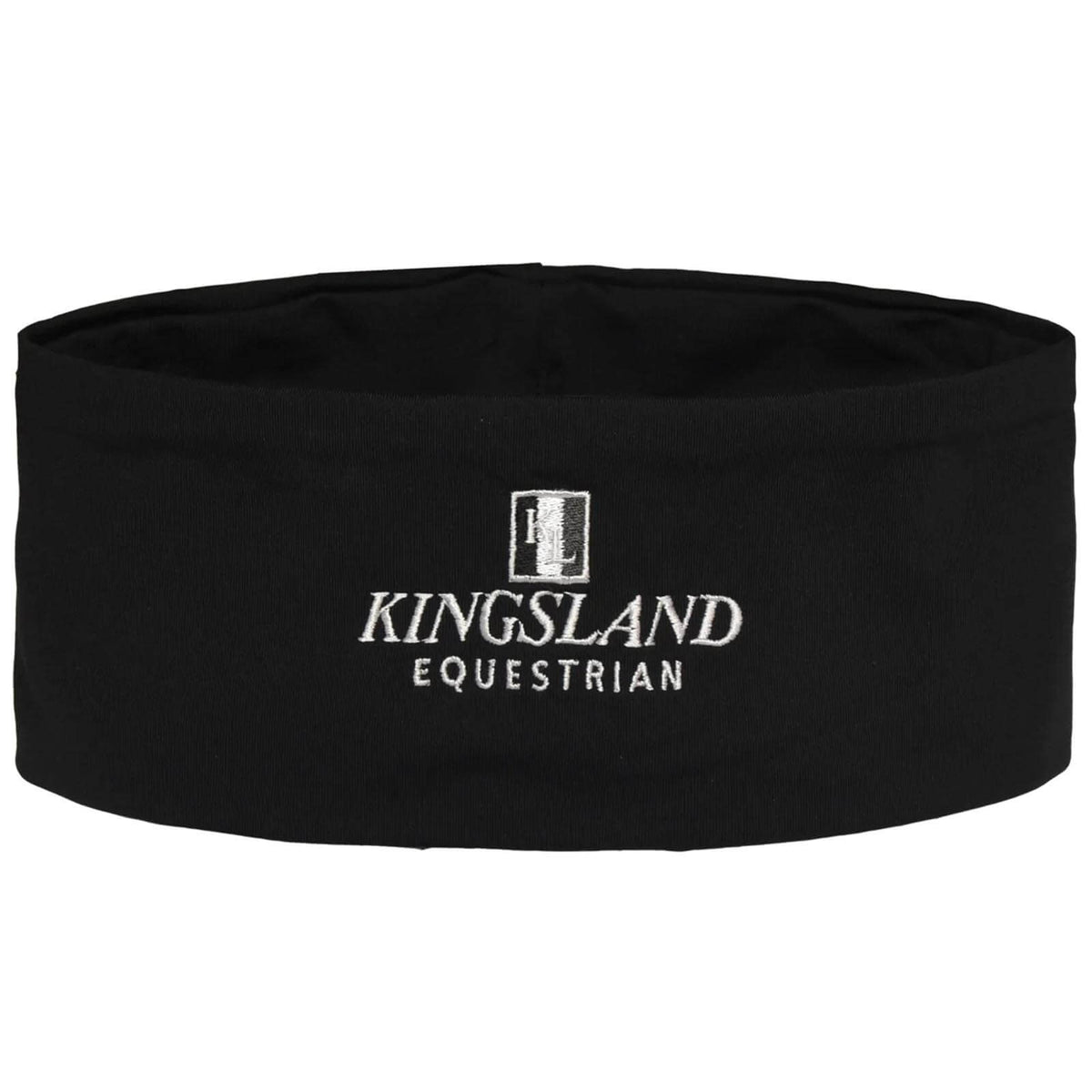 Stirnband KL Classic Unisex Fleece, Black, Produkt allein auf weißem Hintergrund.