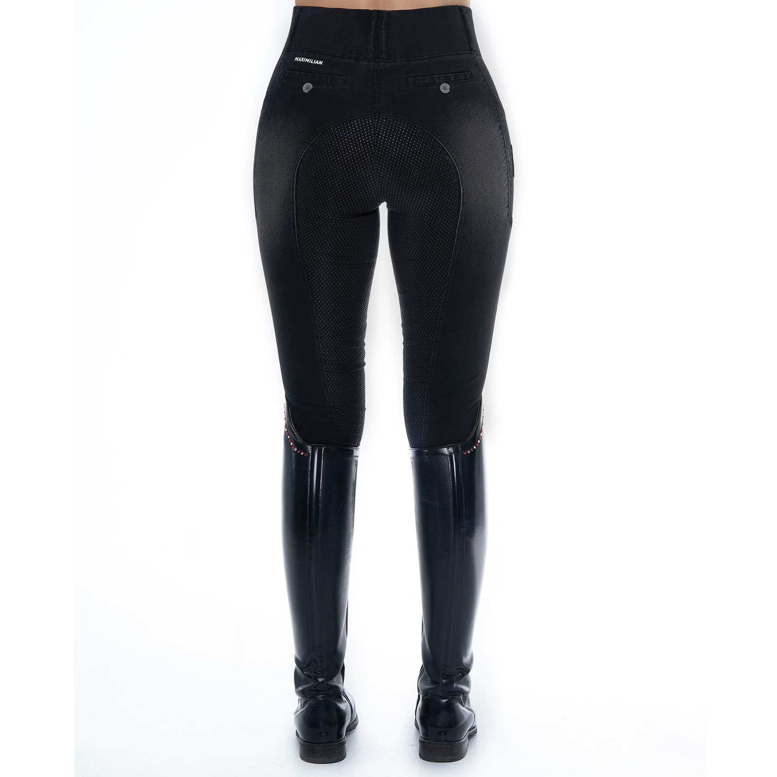 Reitleggings Damen Full-Grip Denim Riding Leggings