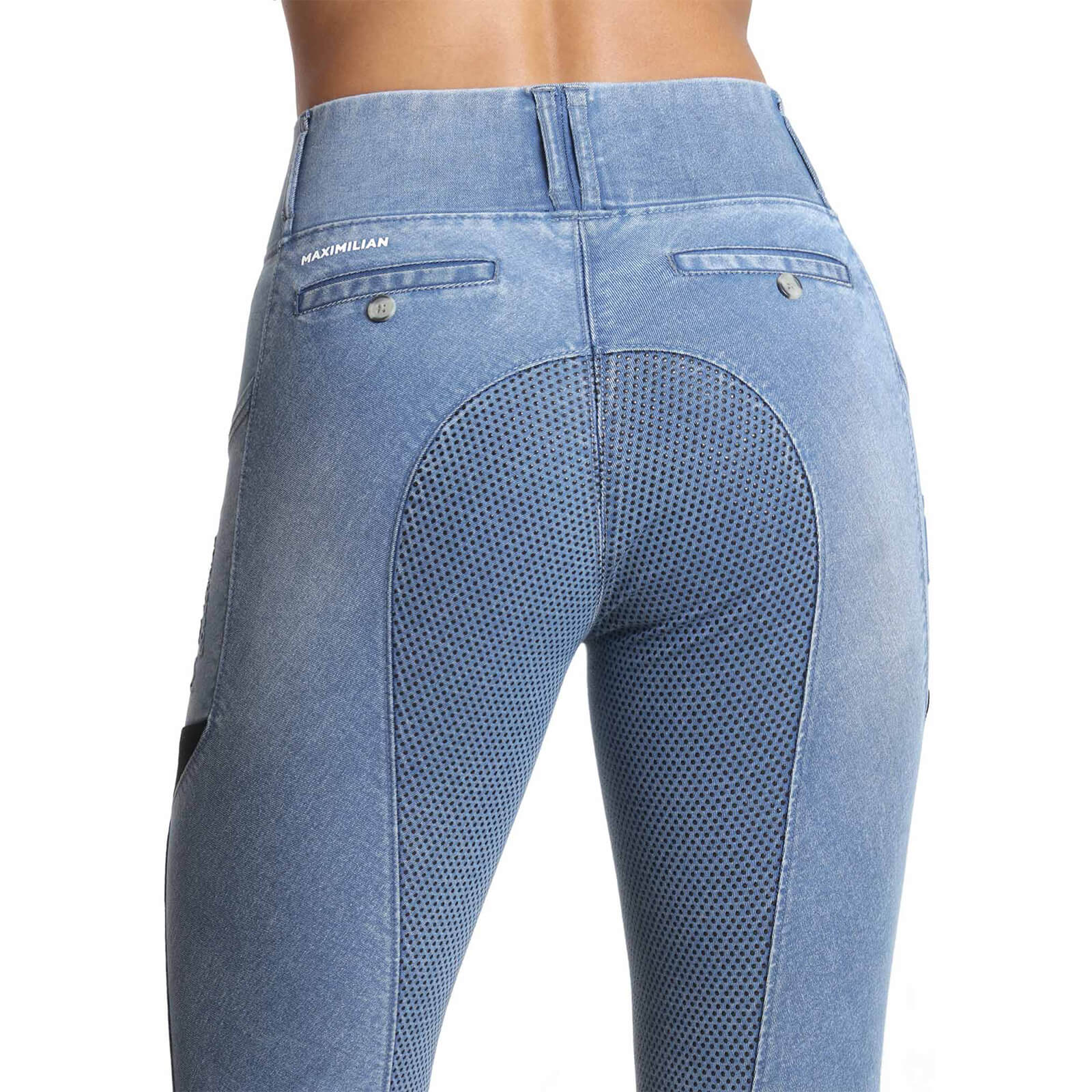Reitleggings Damen Full-Grip Denim Riding Leggings