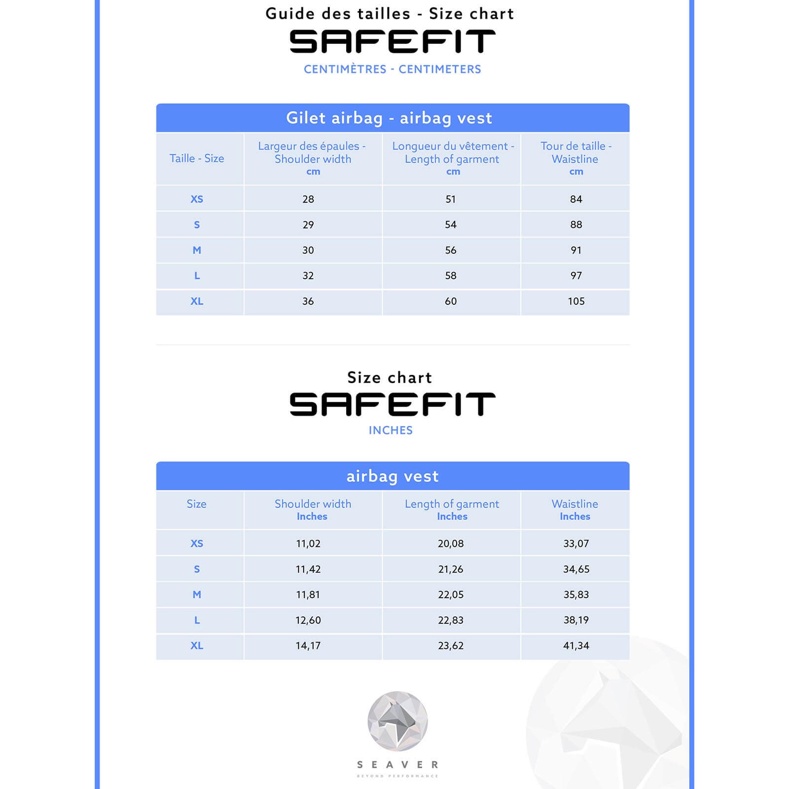 Airbag-Weste SAFEFIT Sicherheitsweste