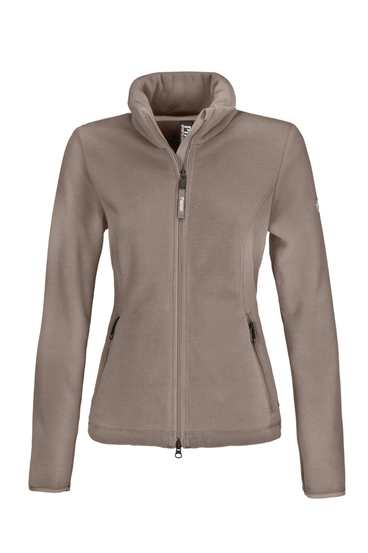 Pikeur Fleecejacke Liva HW20/21, Taupe, Produkt allein auf weißem Hintergrund.