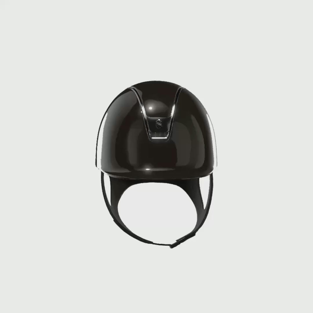 Reithelm 2.0 ShadowGlossy Brown Trim + Blason Chrome Black - 360°-Video (1:1)
