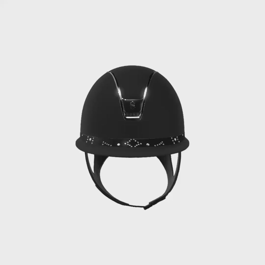 Reithelm Miss Shield 2.0 SM Black FB Celestial Crysatl Black Trim + Blason Black Chrome - 360°-Video (1:1)