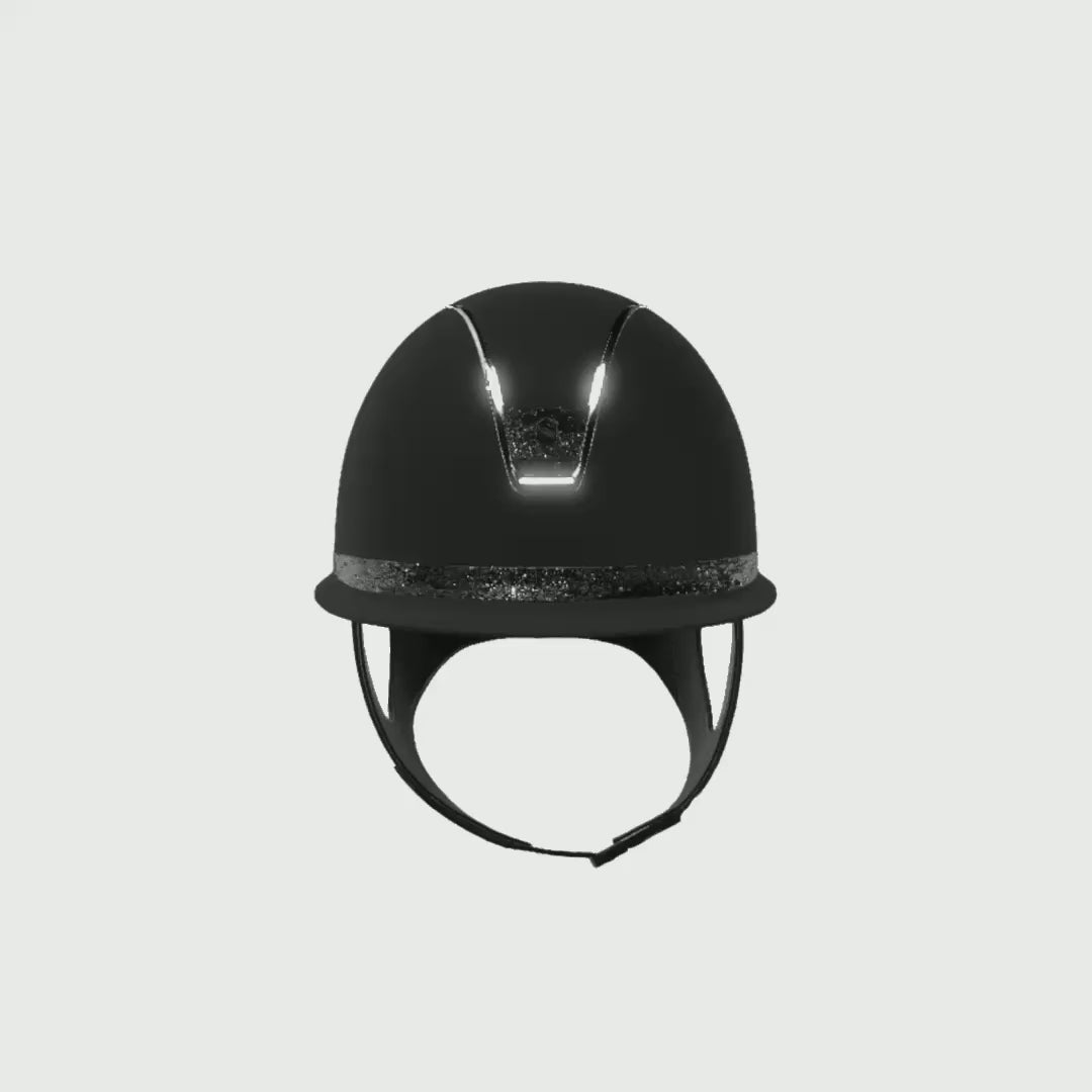 Reithelm Miss Shield Shadowmatt 2.0 Black Crystal Fabric Black - 360°-Video (1:1)