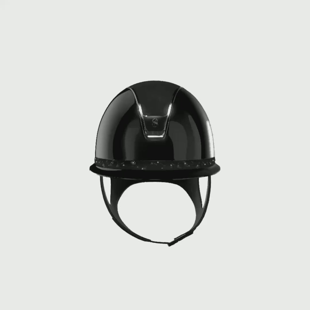 Reithelm 2.0 Miss Shield Shadowglossy | SgBlk | AlcBlk | ChrBlk | ChrBlk | FloSwrBlk S100 Reitkappe - 360°-Video (1:1)