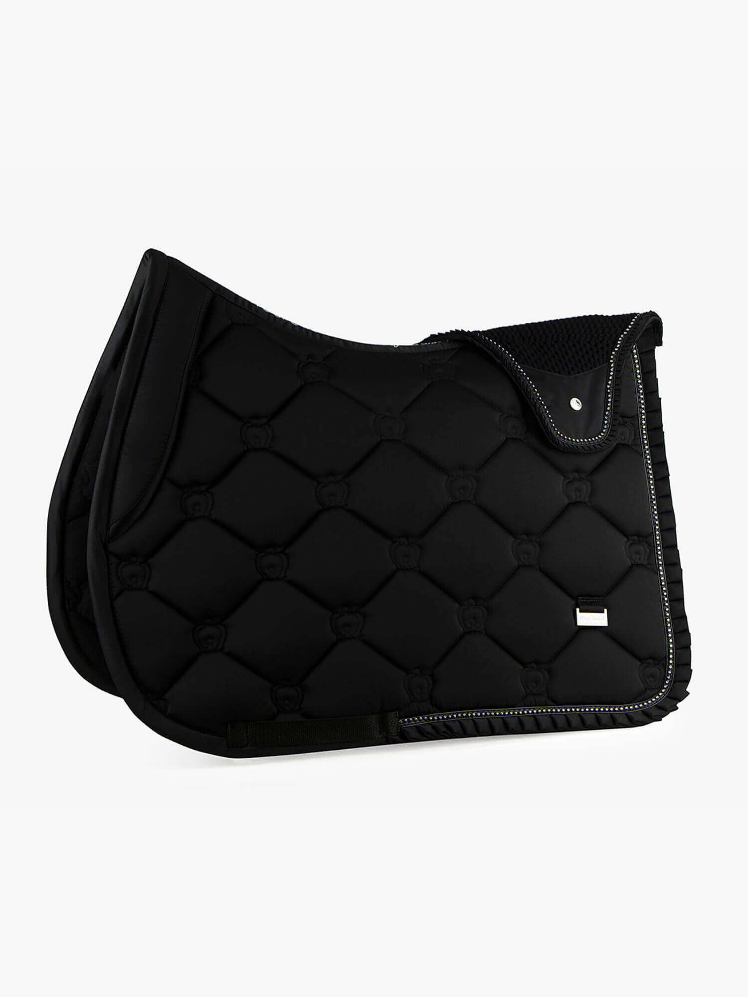 Springschabracke Ruffle Beluga Black