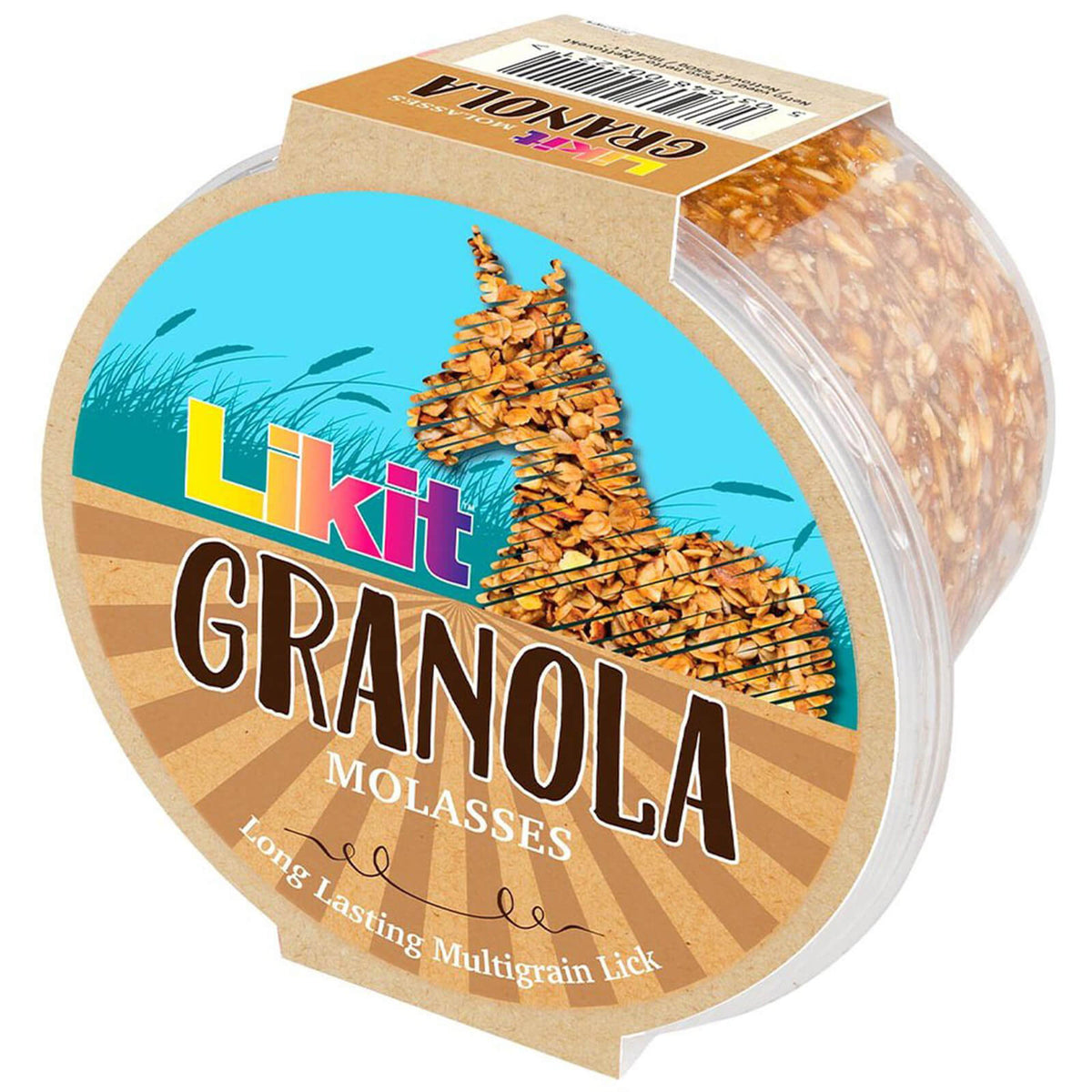 Likit Leckstein Müsli 550g, Granola Molasses, Produkt allein auf weißem Hintergrund.