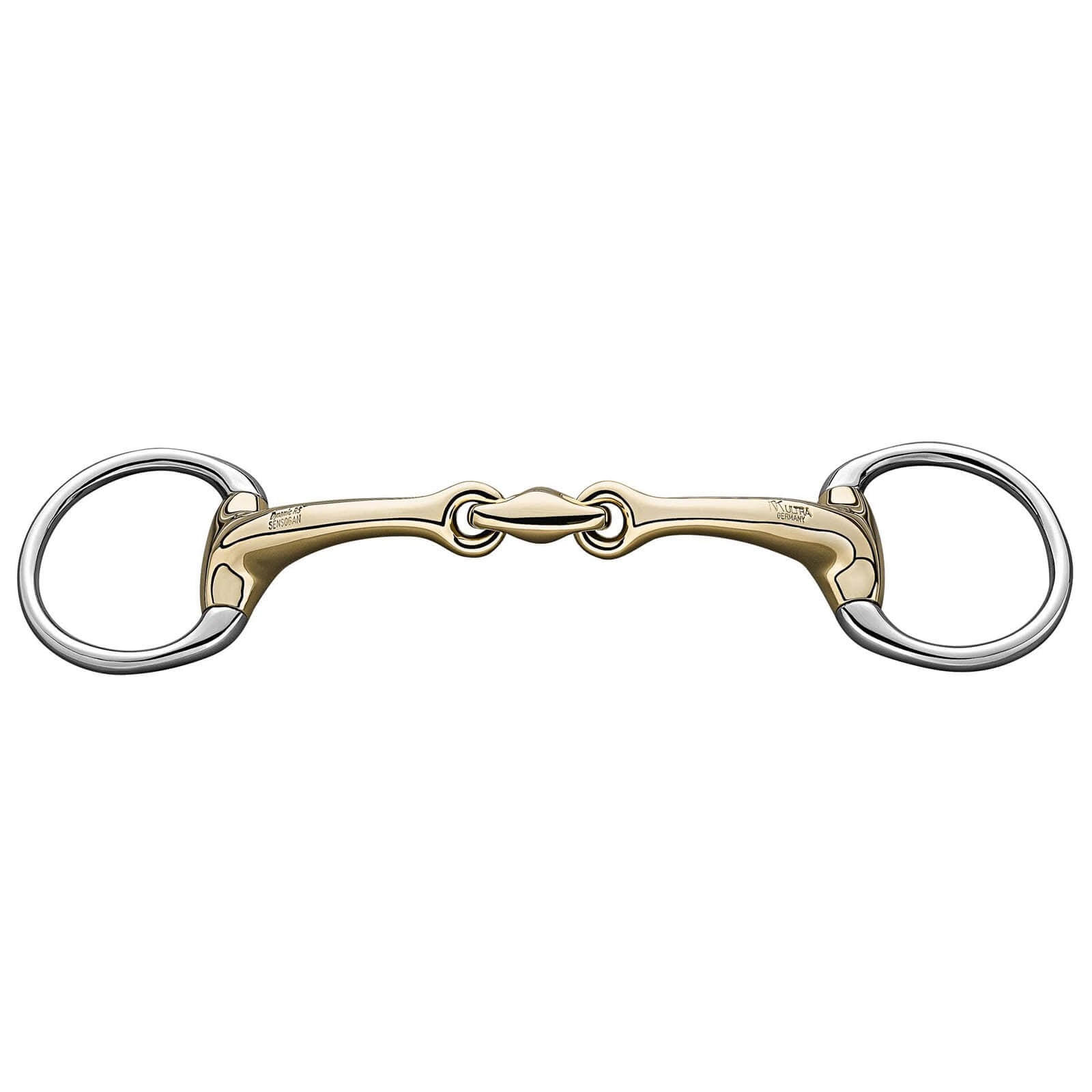 Unterlegtrense Olivenkopf Doppelt Gebrochen Dynamic RS 14 mm SENSOGAN® Gebiss