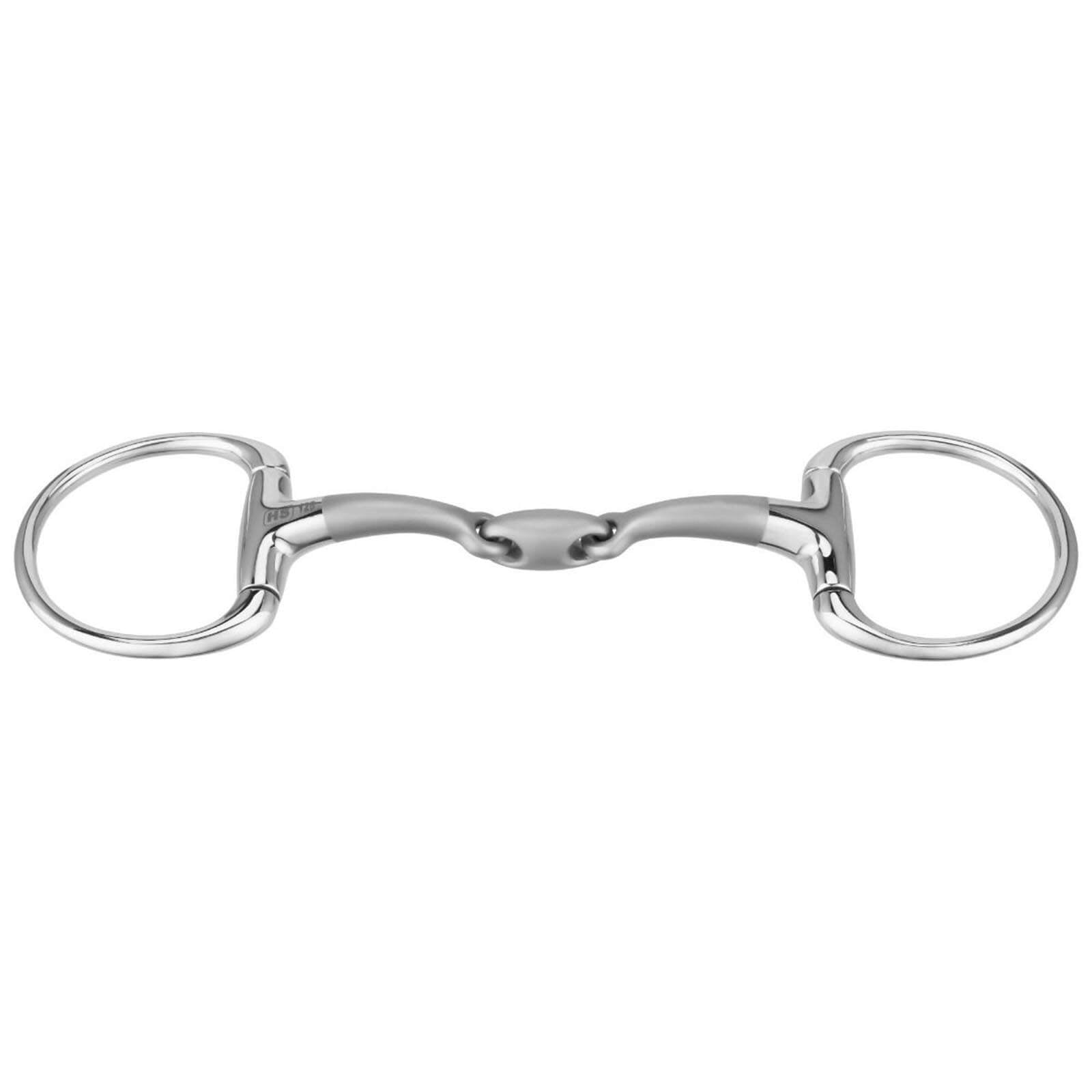 Olivenkopfgebiss Doppelt Gebrochen Satinox 14 mm Trense