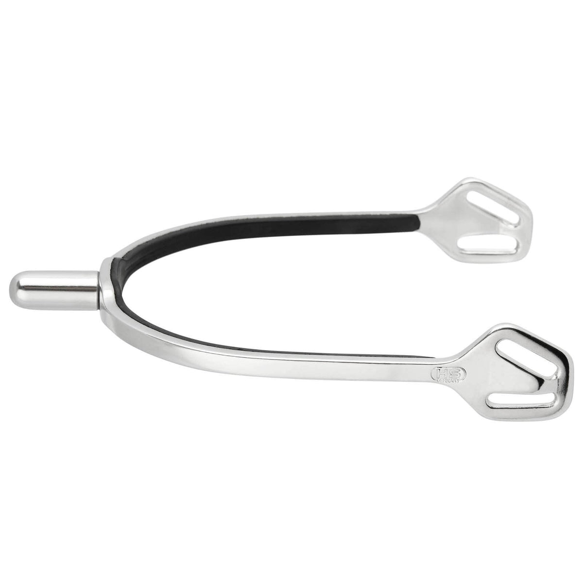 Sporen BootProtect Exklusiv Matt 20mm rund gummiert, silber, Produkt allein auf weißem Hintergrund.