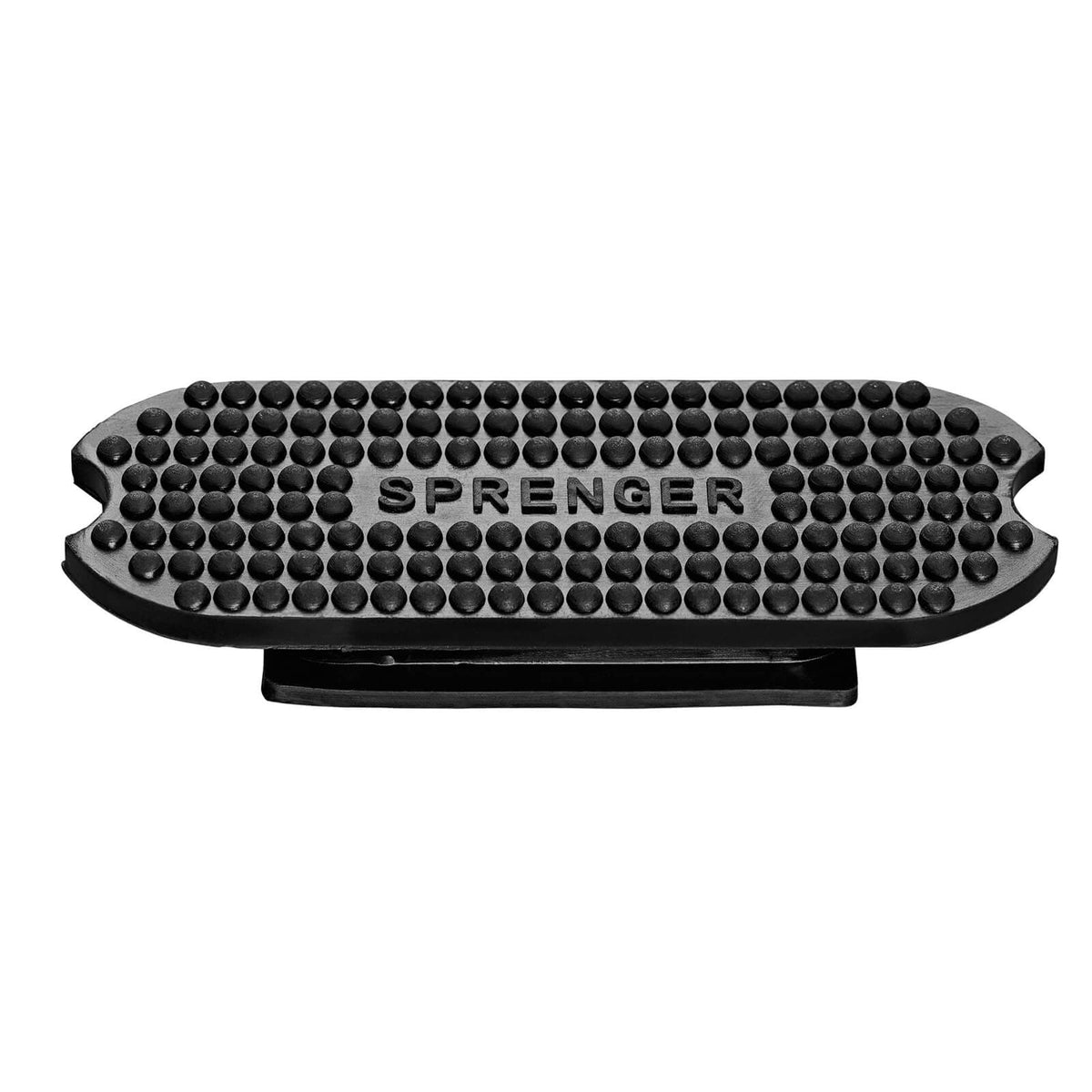 Sprenger Steigbügeleinlagen Schwarz, Produkt allein auf weißem Hintergrund.