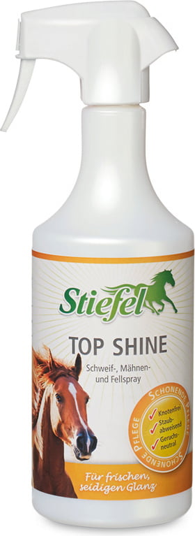 Mähnenspray Schweifspray Top Shine für Pferde Langhaar