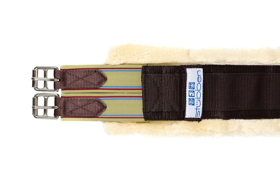 Fleece- Sattelgurt Lang mit Klettpolster