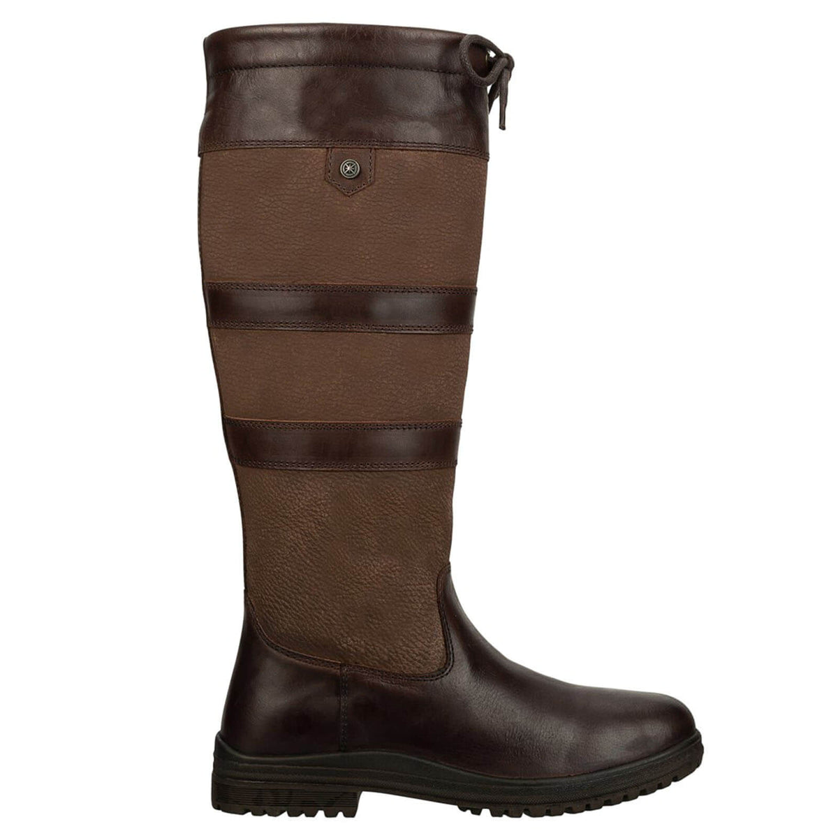 Suedwind Equestrian Reitstiefel Derry Waterproof Winterreitstiefel, Braun, Produkt allein auf weißem Hintergrund.