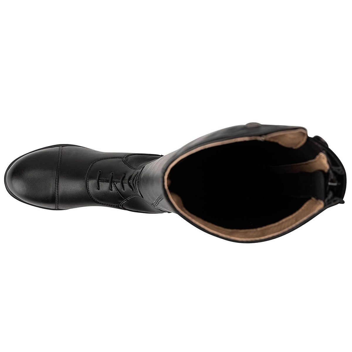 Reitstiefel Nova Tall Vegan, Schwarz, Produkt allein von oben.
