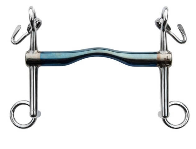 Dressurkandare Kurz Stange Low Port 16 mm Sweet Iron Niedrige Zungenfreiheit