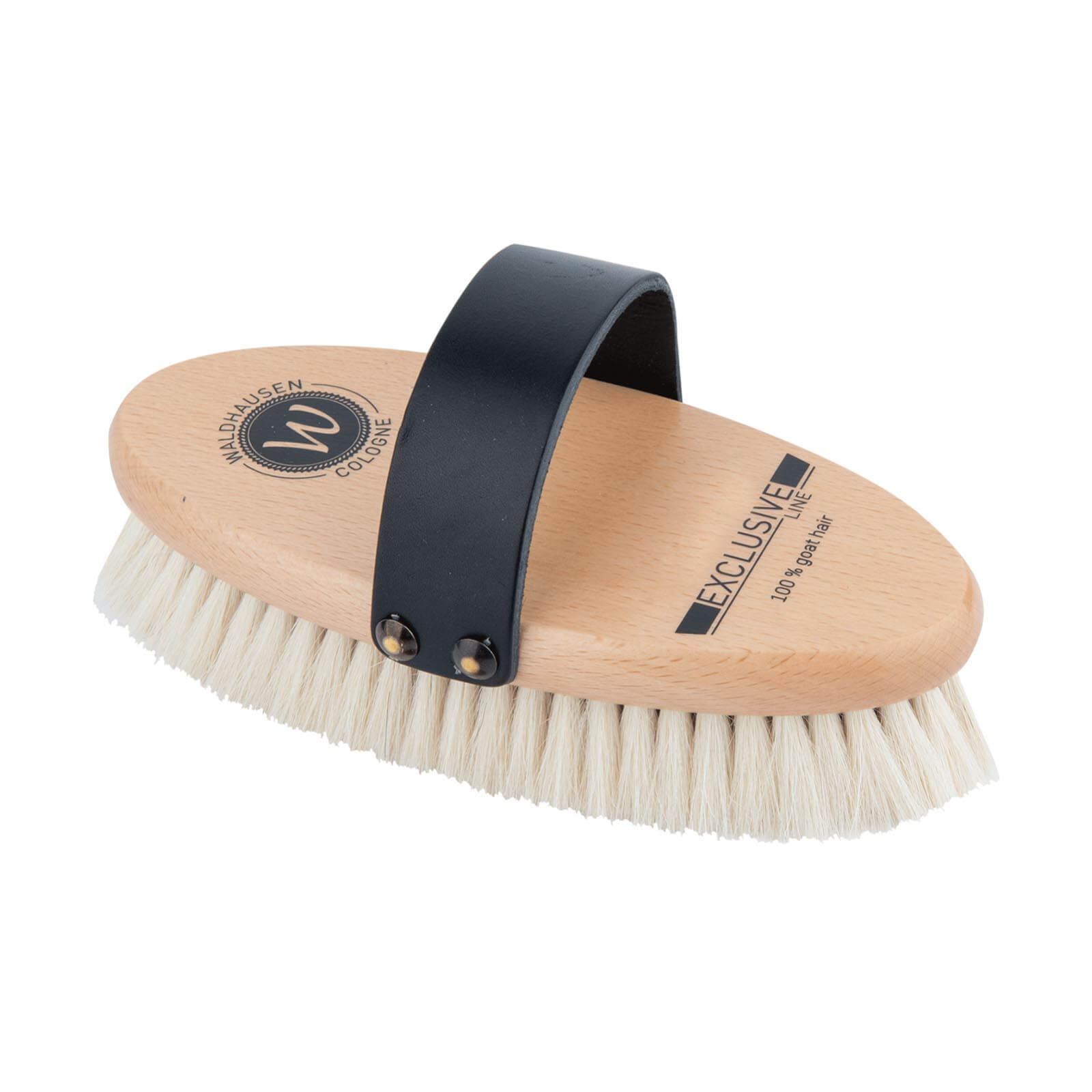 Exclusive Line Glanzbürste Ziegenhaar Kardätsche Pferdebürste