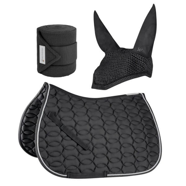 Basic Set - Fliegenohren, Fleecebandagen & Schabracke Basic Set - Fliegenohren, Fleecebandagen & Schabracke