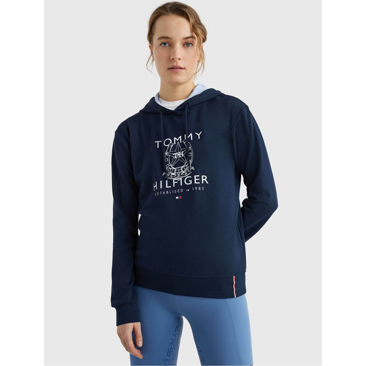 Tommy Hilfiger Equestrian Sport-Hoodie Damen Hufeisen FS 2023 Kapuzenpullover Tommy Hilfiger Equestrian Sport-Hoodie Damen Hufeisen FS 2023 Kapuzenpullover
