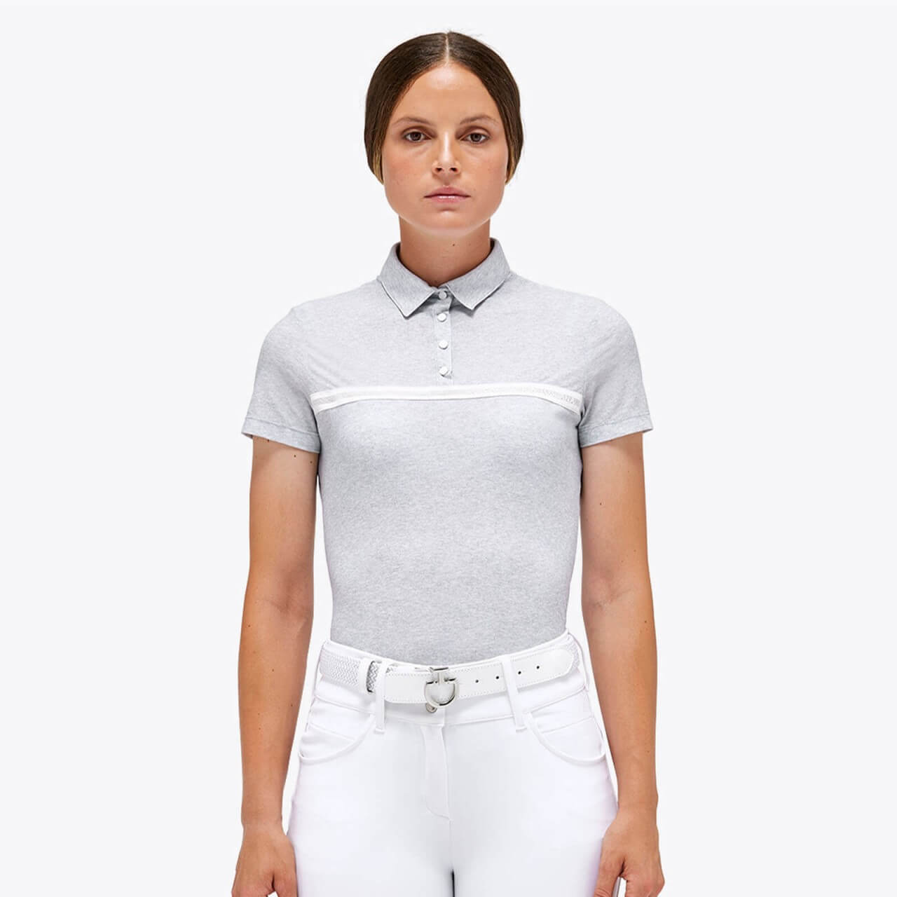Cavalleria Toscana Shirt Damen Jersey Mesh S/S Button Up FS 2023 Poloshirt Kurzarm Cavalleria Toscana Shirt Damen Jersey Mesh S/S Button Up FS 2023 Poloshirt Kurzarm