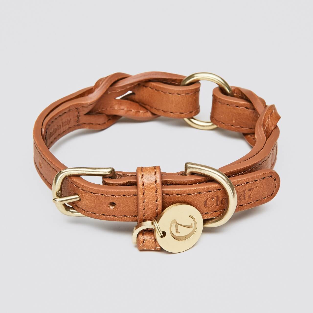 Cloud 7 Hundehalsband Hyde Park Cognac Leder Halsband Cloud 7 Hundehalsband Hyde Park Cognac Leder Halsband
