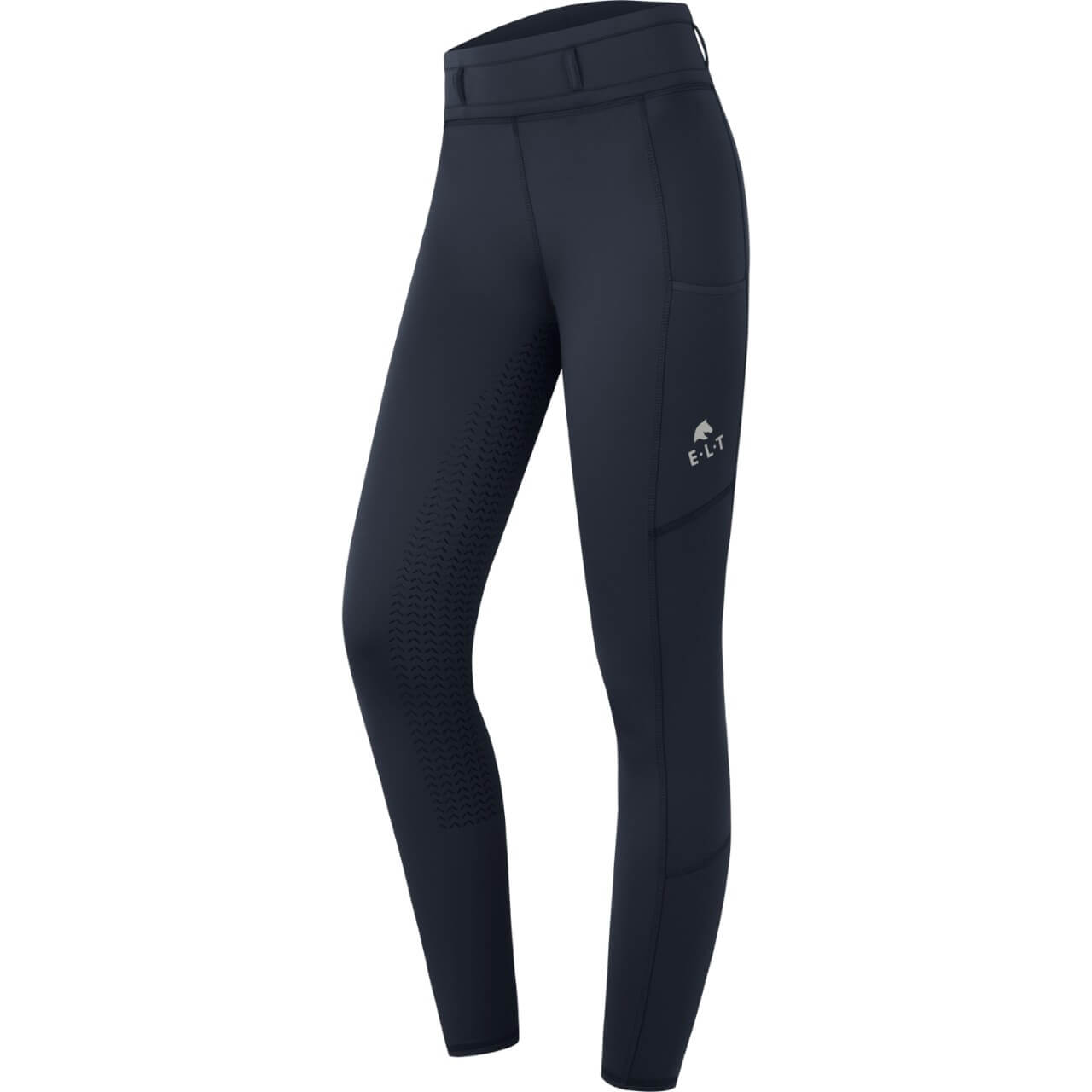 E.L.T Thermo-Reitleggings Kinder Full-Grip Ella Nachtblau 128 | kavalio - für mich und mein Pferd