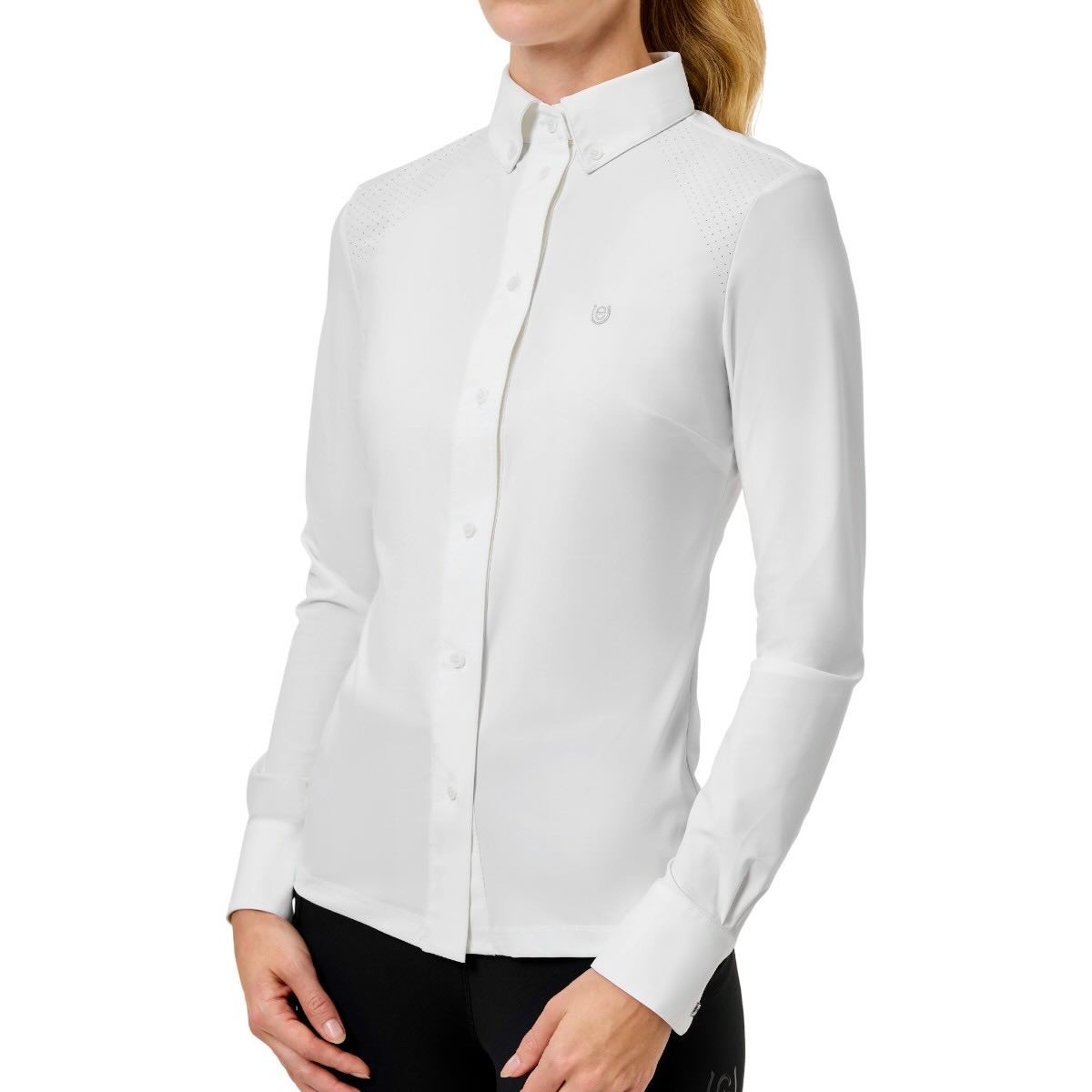 Equestrian Stockholm Turniershirt Damen Langarm Performance Shirt Sand Kollektion Equestrian Stockholm Turniershirt Damen Langarm Performance Shirt Sand Kollektion