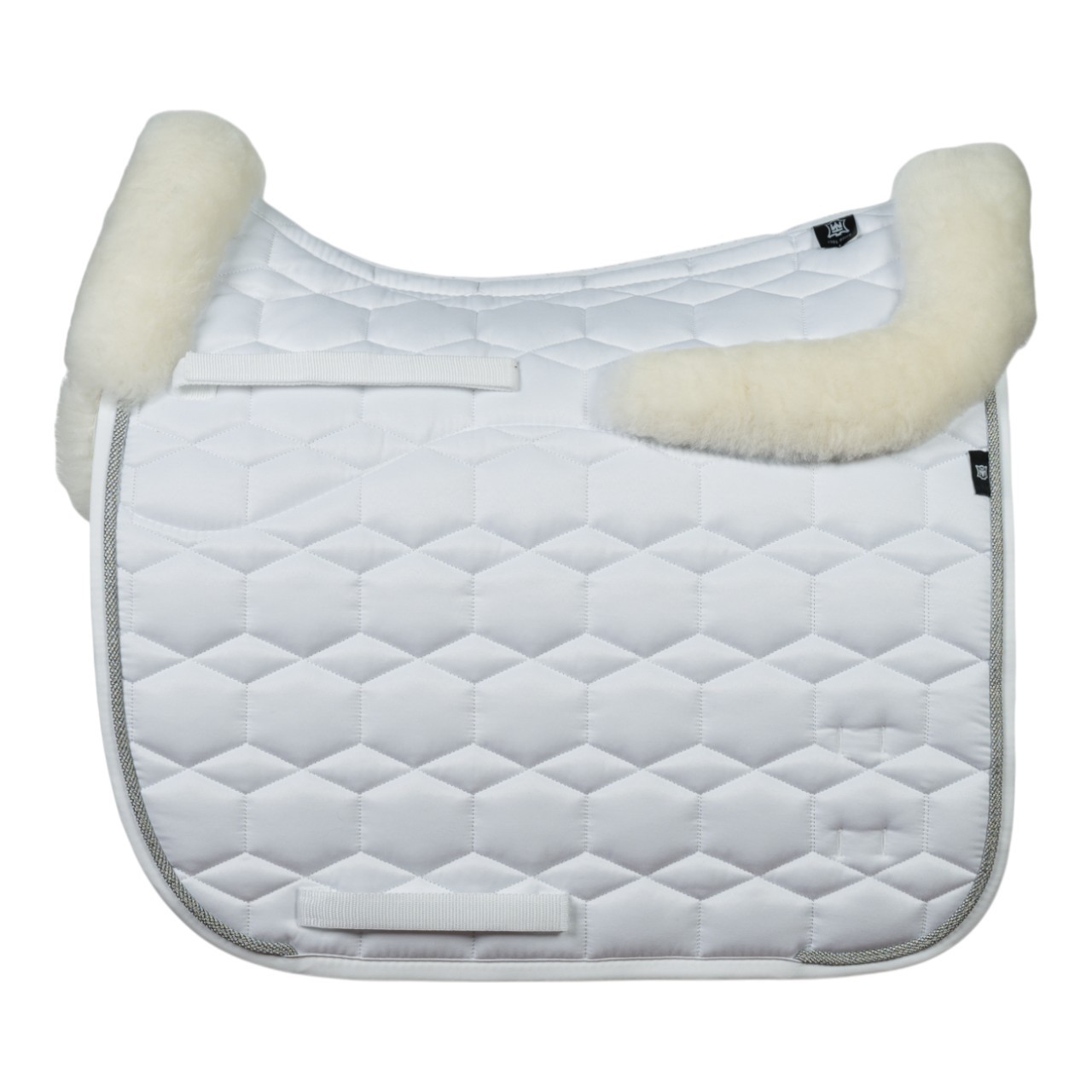 Mattes Dressurschabracke Konfiguration Weiß Aluminium Kordel Turnierschabracke Mattes Dressurschabracke Konfiguration Weiß Aluminium Kordel Turnierschabracke