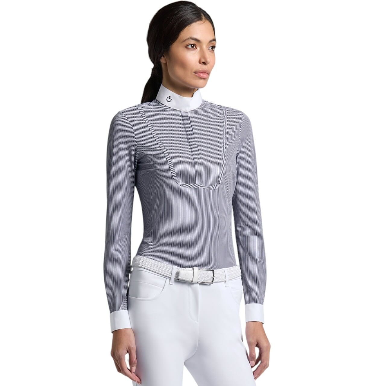 Cavalleria Toscana Turniershirt Damen Langarm Stripes HW 2025 Competition Shirt Cavalleria Toscana Turniershirt Damen Langarm Stripes HW 2025 Competition Shirt