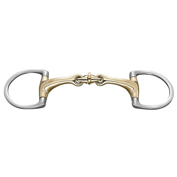 D-Ring Trense Doppelt Gebrochen Dynamic RS WH Ultra 14 mm SENSOGAN® Rollengebiss D-Ring Trense Doppelt Gebrochen Dynamic RS WH Ultra 14 mm SENSOGAN® Rollengebiss