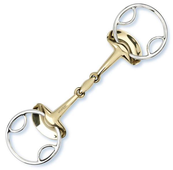 Golden Wings Trense 4 in 1 Doppelt Gebrochen 14 mm Sweet Kupfer Golden Wings Trense 4 in 1 Doppelt Gebrochen 14 mm Sweet Kupfer