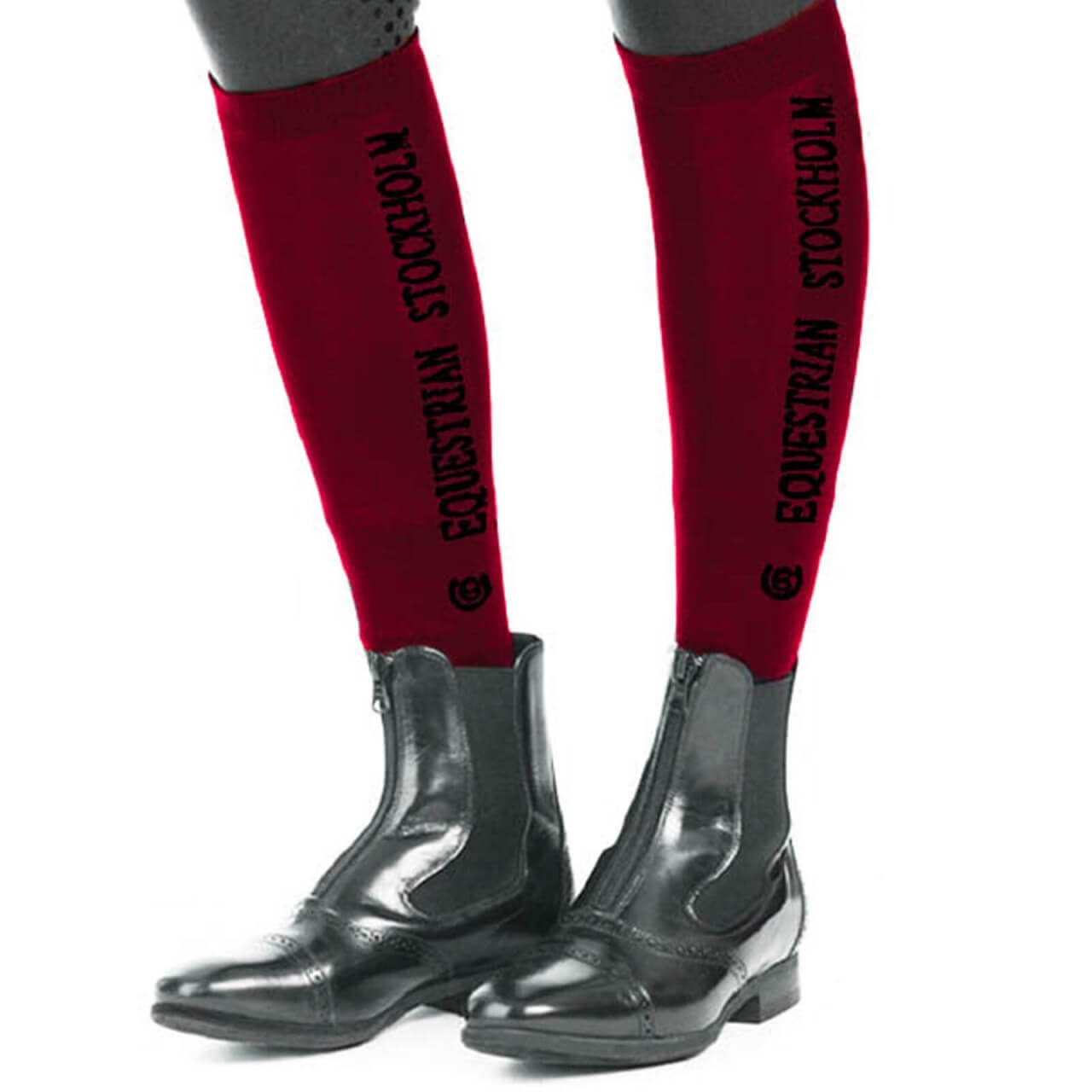 Equestrian Stockholm Socken Sportive Bordeaux Reitsocken Strümpfe Equestrian Stockholm Socken Sportive Bordeaux Reitsocken Strümpfe