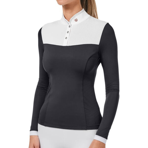 Turniershirt Damen Revenew Copetition Top White Dark Ocean Turniershirt Damen Revenew Copetition Top White Dark Ocean