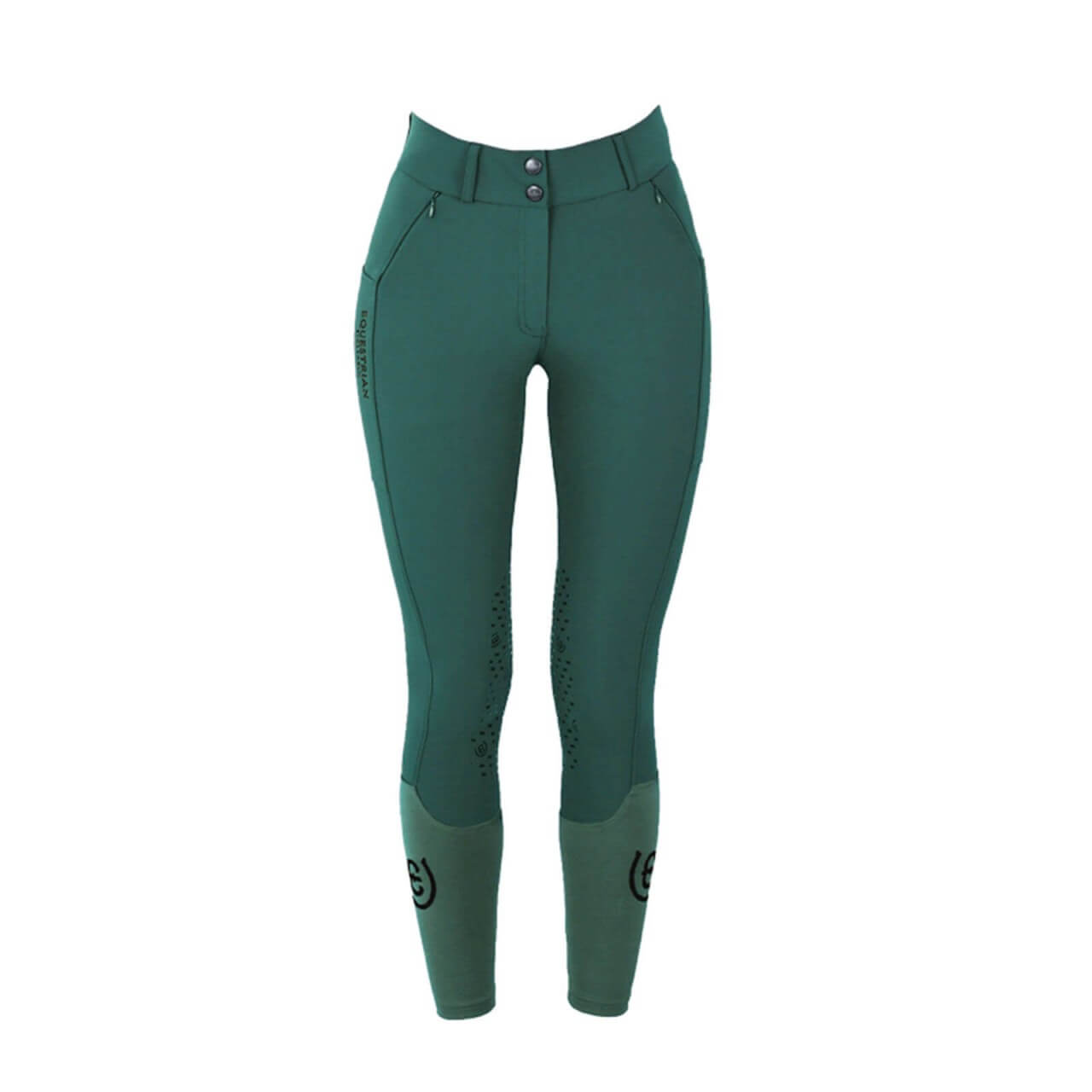 Equestrian Stockholm Reithose Knie-Grip Jump Elite Sycamore Green Kniebesatz Damenreithose Equestrian Stockholm Reithose Knie-Grip Jump Elite Sycamore Green Kniebesatz Damenreithose