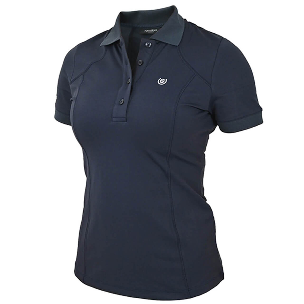 Equestrian Stockholm Poloshirt Damen Clean Navy Equestrian Stockholm Poloshirt Damen Clean Navy