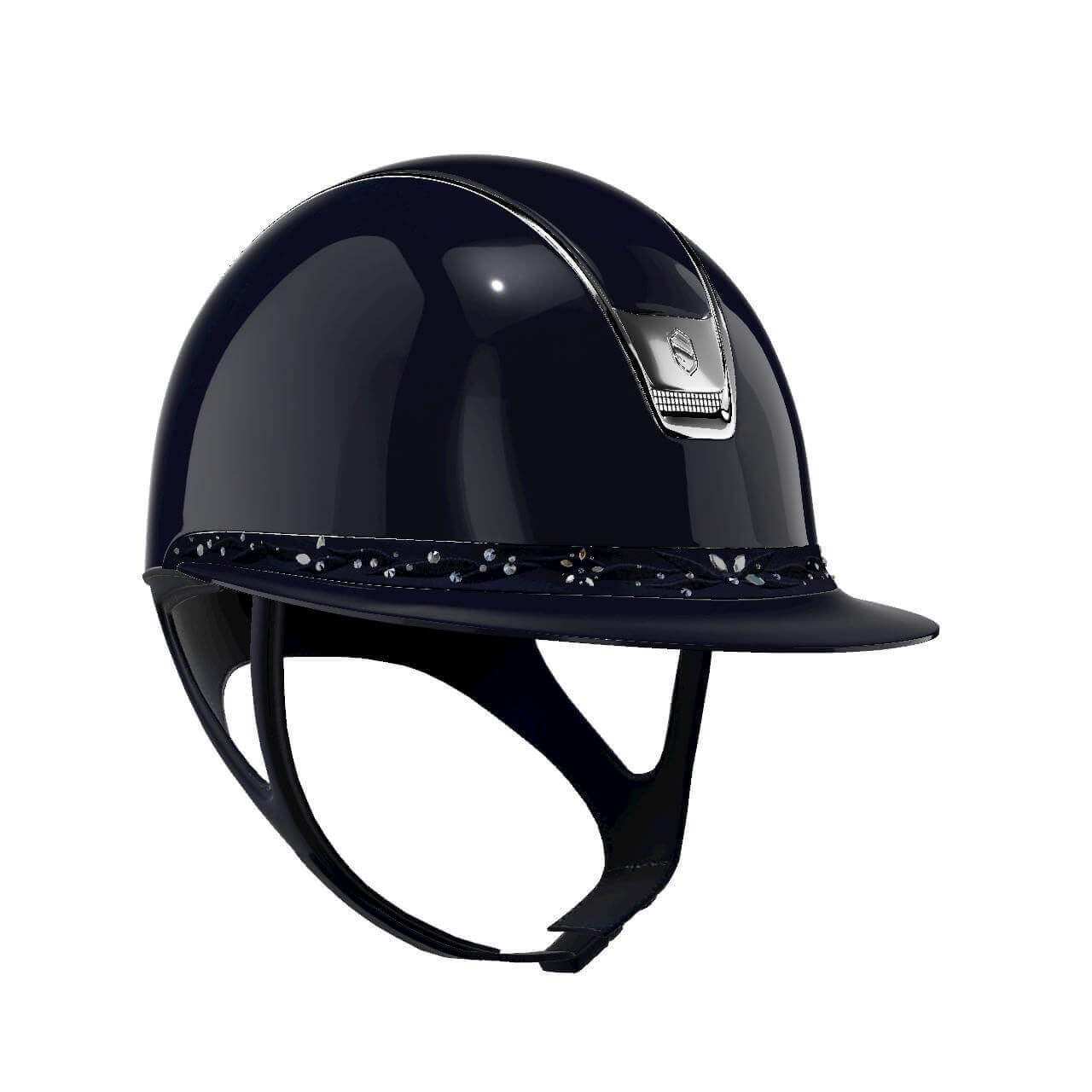 Samshield Reithelm Miss Shield 2.0 Blue SG Top SG Frontal Band Flower Swarovski Jewelry Trim + Blason Chrome Samshield Reithelm Miss Shield 2.0 Blue SG Top SG Frontal Band Flower Swarovski Jewelry Trim + Blason Chrome