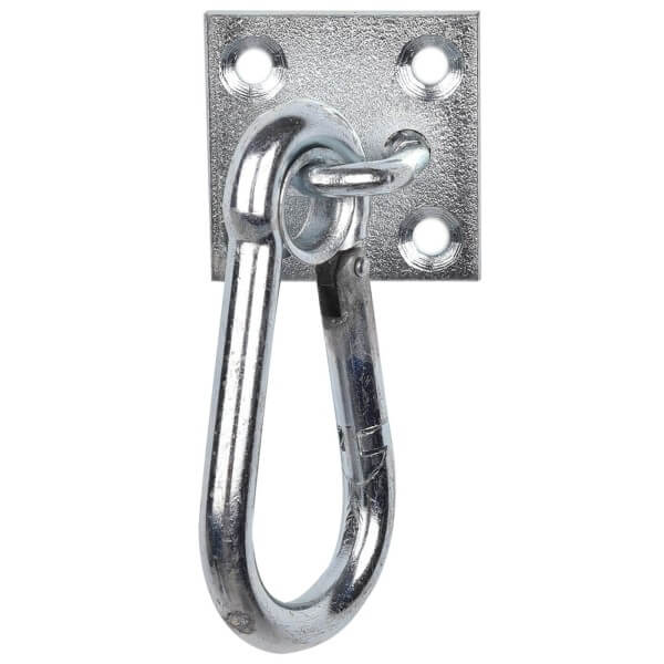 Karabinerhaken auf Platte Anbinder Karabinerhaken auf Platte Anbinder